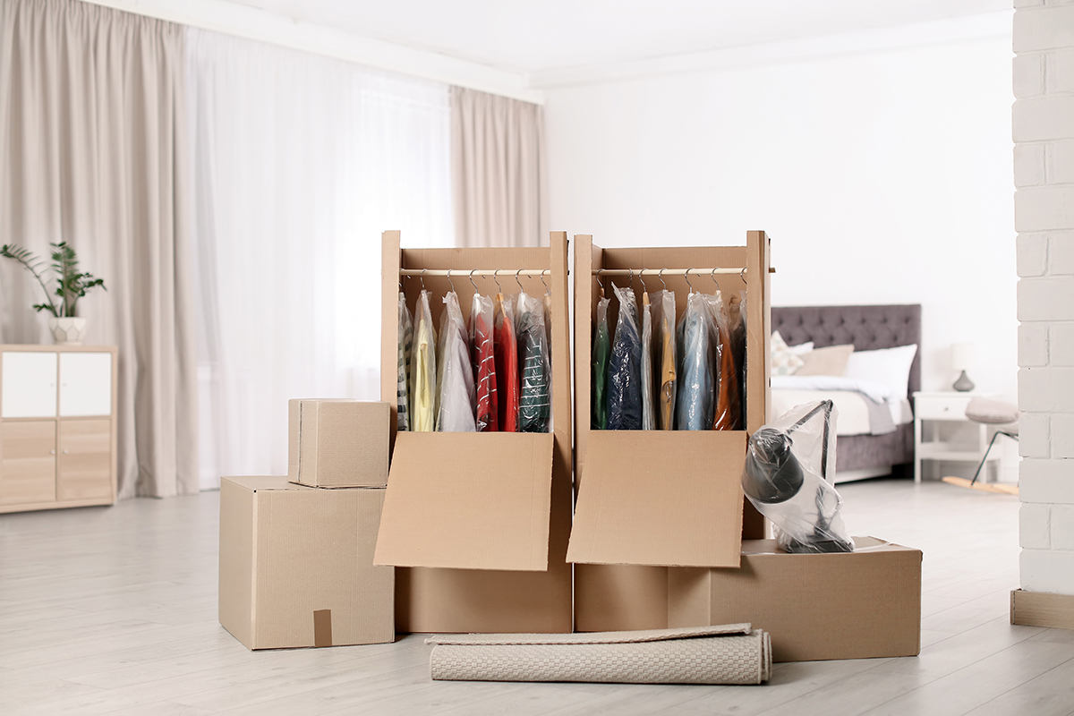 hanging wardrobe boxes for storage unit in floresville tx